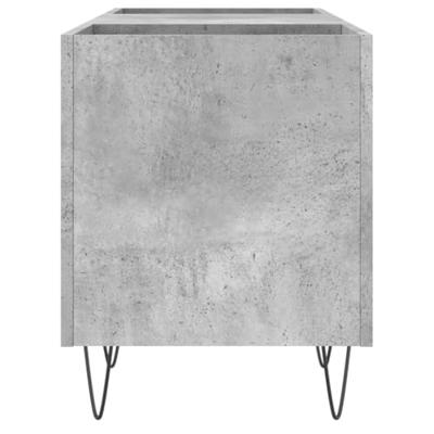 Platenkast 121x38x48 cm bewerkt hout betongrijs