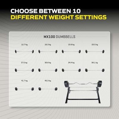 Tunturi MX Select MX100 Verstelbare halterstang en EZ Curl Bar met standaard 45,5 kg Tunturi MX Select MX100 Verstelbare halterstang en EZ Curl Bar met standaard 45,5 kg