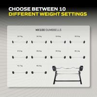 Tunturi MX Select MX100 Verstelbare halterstang en EZ Curl Bar met standaard 45,5 kg - thumbnail