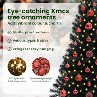 VidaXL Kerstboom met 150 led met standaard zwart 120 cm pvc - thumbnail
