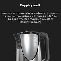 AENO AEK0003 Waterkoker 1.7L 2200W Zwart/RVS - thumbnail