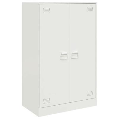 Dressoir 67x39x107 cm staal wit