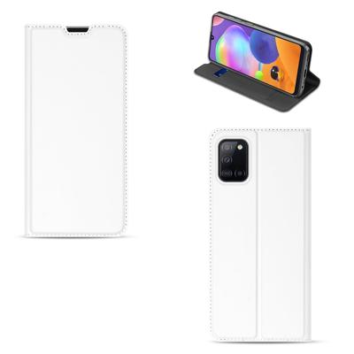 Samsung Galaxy A31 | Bookcase | Hoesje Wit met Pashouder