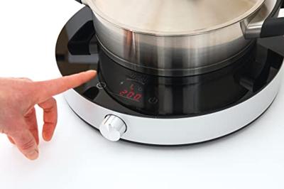 Fritel IP1266 Inductiekookplaat 2000W Zwart/Zilver Fritel IP1266 Inductiekookplaat 2000W Zwart/Zilver