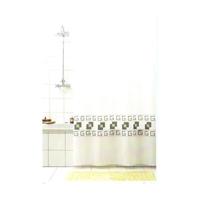 Wicotex douchegordijn textiel square grijs 180x200cm incl - thumbnail