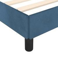 Bedframe zonder matras 90x190 cm fluweel donkerblauw - thumbnail