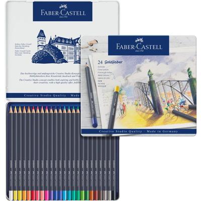 Faber Castell FC-114724 Kleurpotlood Faber-Castell Goldfaber Etui à 24 Stuks Faber Castell FC-114724 Kleurpotlood Faber-Castell Goldfaber Etui à 24 Stuks