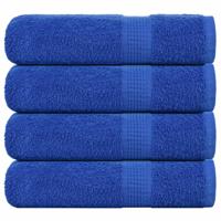 VidaXL Handdoeken frogn 4 st 50x100 cm 360 g/m² blauw - thumbnail