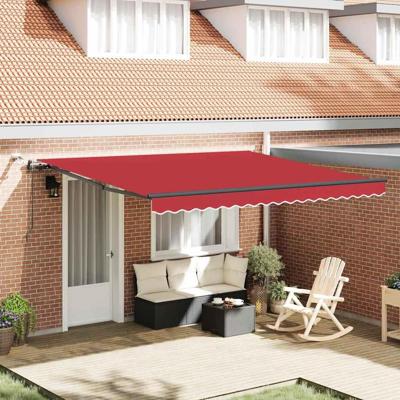 Luifeldoek met Rood 400 × 300 cm Polyester
