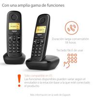 Draadloze telefoon Gigaset L36852-H2812-D201 Zwart Amber - thumbnail