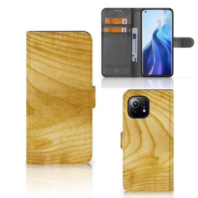 Xiaomi Mi 11 | Book Style Case | Licht Hout Xiaomi Mi 11 | Book Style Case | Licht Hout