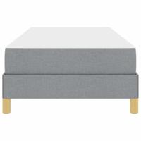 Boxspring bed Lichtgrijs en Bruin 80 x 200 cm - thumbnail