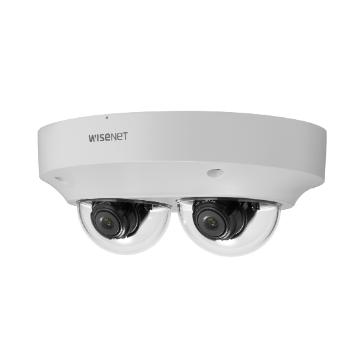 HANWHA TECHWIN AMERICA Netwerk Vandaal Outdoor Multi-Sensor Multi-Directional Dome Camera, (5Mp X 2 Sens