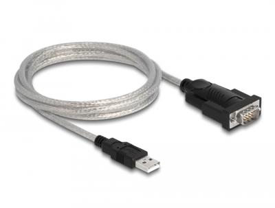Delock USB 2.0 naar RS-232 D-Sub 9 adapter, 1.8 m.