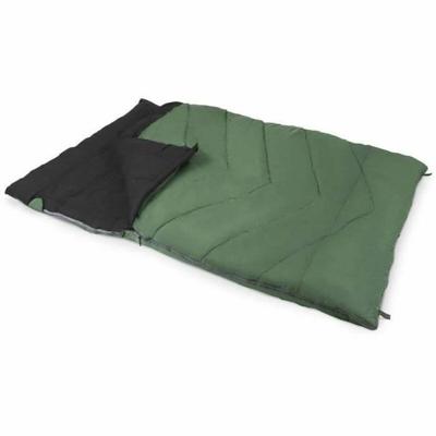 Slaapzak - KAMPA - Groen 12 Dubbel - 2 personen - 2,25 mx 1,5 m - Rood