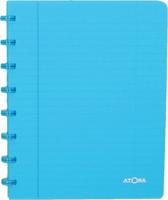 Atoma Trendy schrift, ft A5, 144 bladzijden, commercieel geruit, transparant turkoois - thumbnail