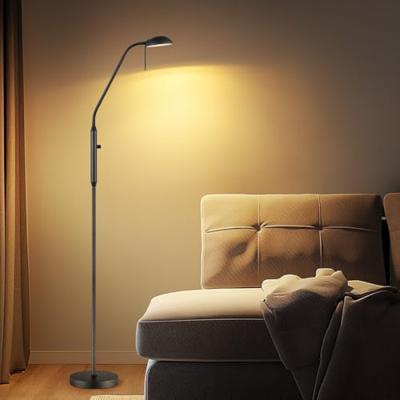 Industrie Vloerlamp - Zwart metalen Staande Lamp - 20.3/20.3/159cm - Inclusief LED G9 Lichtbron 3W 270Lm 2700K - met dimschakelaar - Voor slaapkamer en woonkamer