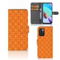 Xiaomi Redmi 10 | Telefoon Hoesje | Batik Oranje - thumbnail