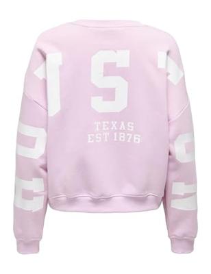 Only Onlsweat L/s Back/sleeve Print Swt Noos Sweater Winsome Orchid