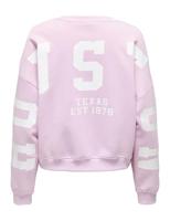 Only Onlsweat L/s Back/sleeve Print Swt Noos Sweater Winsome Orchid - thumbnail