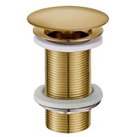 Wiesbaden Vaste Waste Caral Verlengd 5/4" Geborsteld Messing - thumbnail