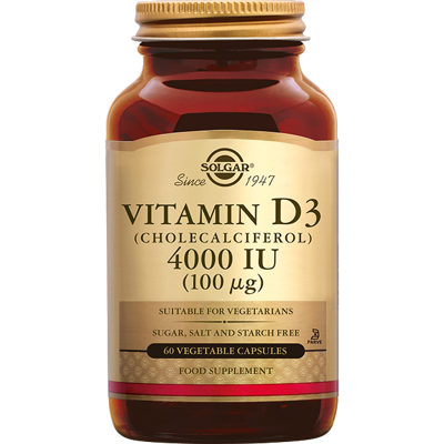 Solgar Vitamine D-3 4000 IU Capsules