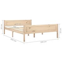 Bedframe massief grenenhout 160x200 cm - thumbnail