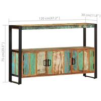 Dressoir 120x30x75 cm massief gerecycled hout - thumbnail