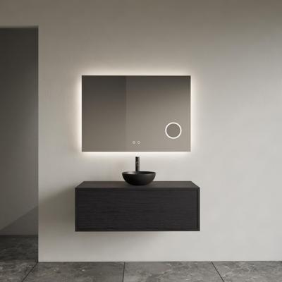 Onderkast Gliss Design Joa Black Veneer 80 CM Incl. Topplaat