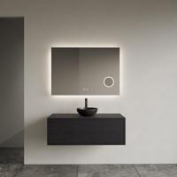 Onderkast Gliss Design Joa Black Veneer 80 CM Incl. Topplaat - thumbnail