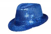 Gangsterhoed blauw LED-verlichting - thumbnail