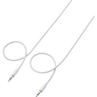 SpeaKa Professional SP-7870096 Jackplug Audio Aansluitkabel [1x Jackplug male 3,5 mm - 1x Jackplug male 3,5 mm] 3.00 m Wit SuperSoft-mantel - thumbnail
