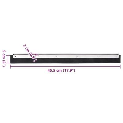 VidaXL Vloerwisserkoppen 5 st 45,5x2x5 cm staal en rubber