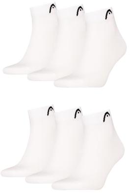 HEAD Quartersokken Training 3-pack Wit-43/46