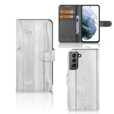 Samsung Galaxy S21 FE | Book Style Case | White Wood Samsung Galaxy S21 FE | Book Style Case | White Wood