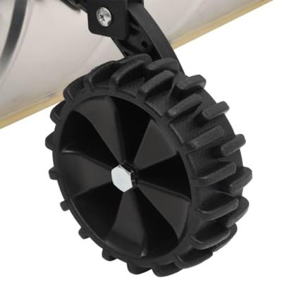 VidaXL Sneeuwschep met uitschuifbaar handvat 61 cm bladstaal zilver - thumbnail