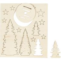 Creativ Company Maak en versier je houten kerstbomen - thumbnail