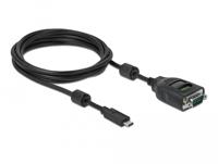 USB C naar serieel DB9 adapter met RS232 tester - thumbnail