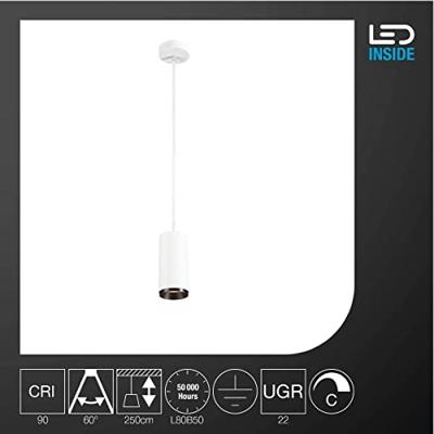 SLV HanglampNuminos M wit/zwart 3000K - 60gr - 1004256