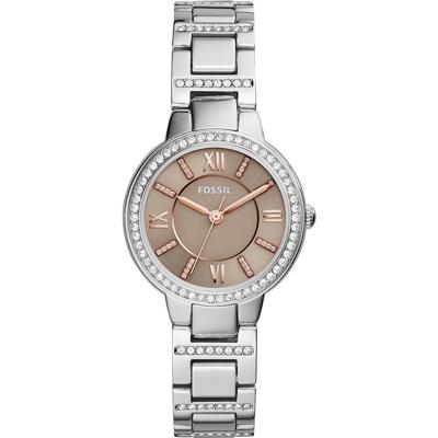Fossil dames Virginia zilverkleurig roestvrij stalen horloge ES4147 Fossil dames Virginia zilverkleurig roestvrij stalen horloge ES4147