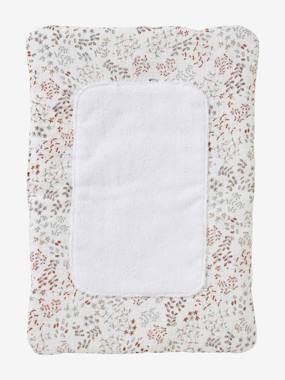 Verschoonkussen van katoenen hydrofiel doek voor poppen Flora meerkleurig