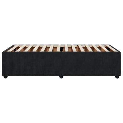 Bedframe zonder matras 100x200 cm fluweel zwart