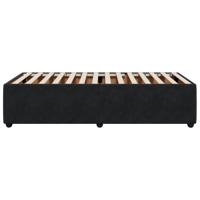 Bedframe zonder matras 100x200 cm fluweel zwart - thumbnail