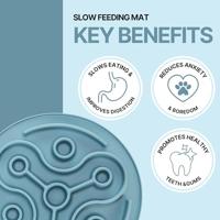 Trixie voermat slowfeeding tpe blauw - thumbnail