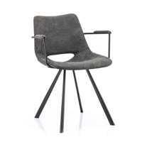 By-Boo Eetkamerstoel 'Vagabond', kleur Antraciet - thumbnail