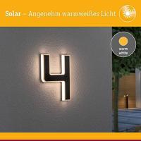 Paulmann 79845 4000870798454 Huisnummerlamp op zonne-energie Energielabel: G (A - G) 0.20 W Warmwit Zwart - thumbnail