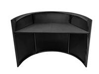 Omnitronic Curved Mobile Event Stand DJ-booth incl. tas en cover - thumbnail