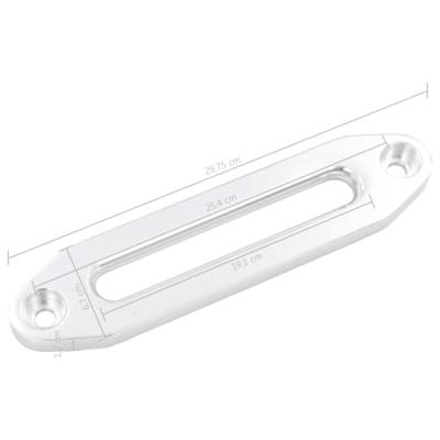 VidaXL Rollenvenster voor lier 254 mm aluminium zilverkleurig