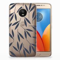 Motorola Moto E4 Plus TPU Case Leaves Blue - thumbnail