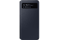 Samsung Galaxy A41 S View Wallet Cover Telefoonhoesje Zwart - thumbnail